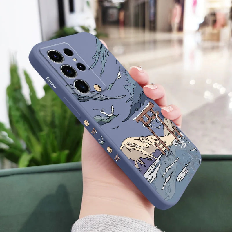 Étui de téléphone Snowy Gate pour Samsung