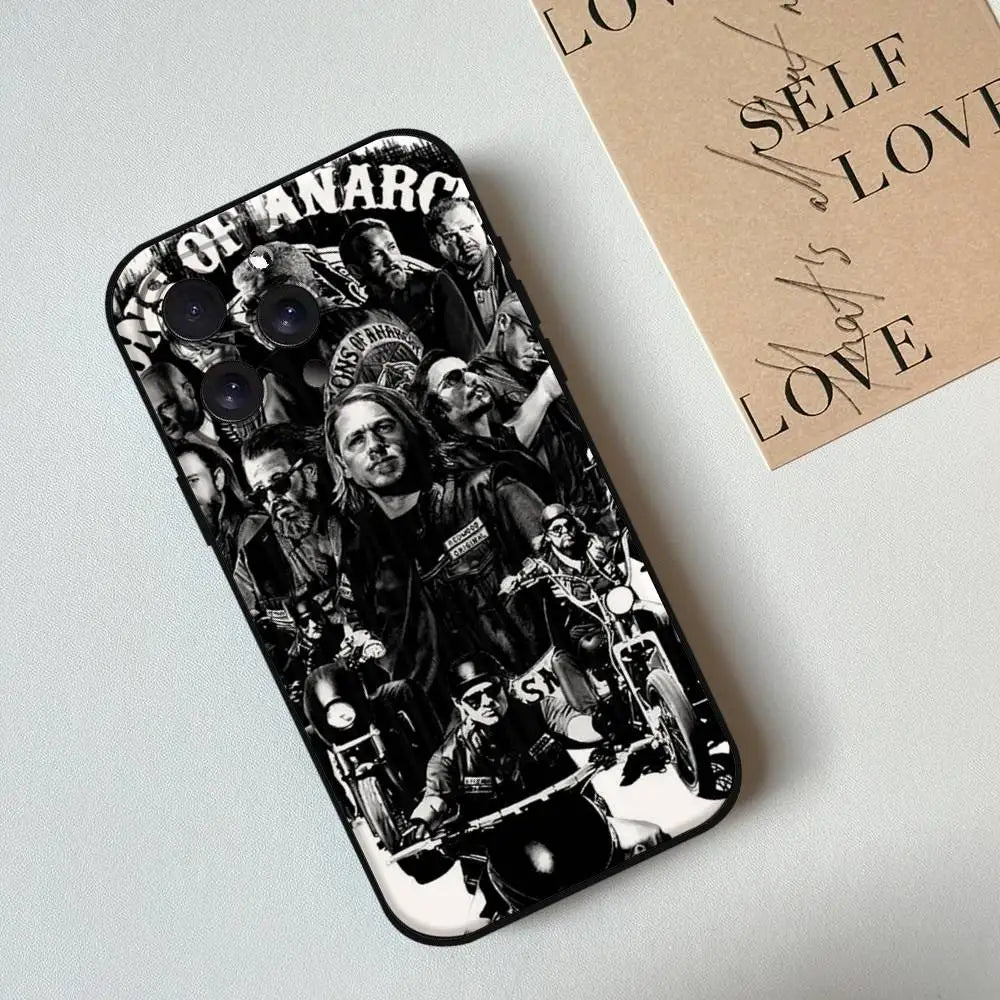 Coque de téléphone inspirée de la série télévisée américaine Sons of Anarchy pour iPhone