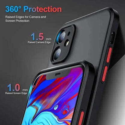 Coque mate antichoc pour iPhone