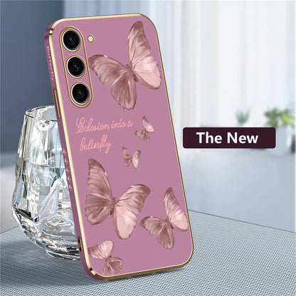 Étui de téléphone papillon pour Samsung Galaxy