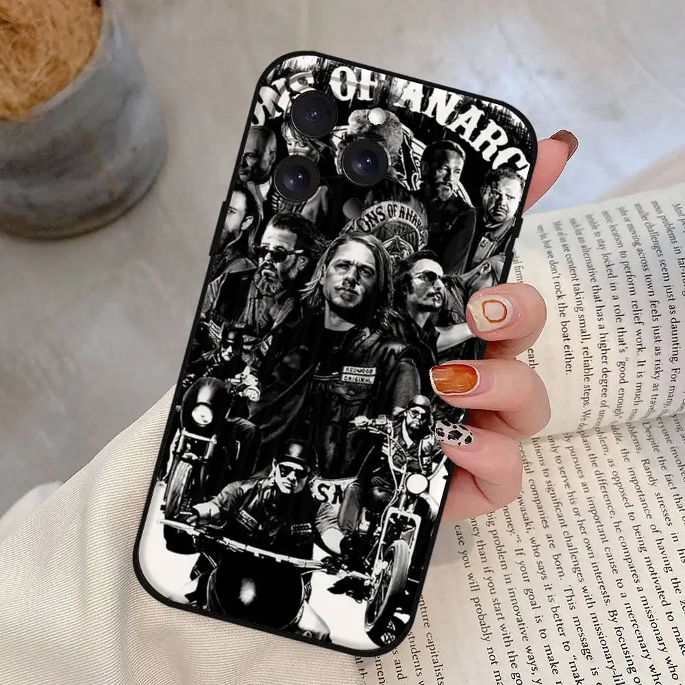 Coque de téléphone inspirée de la série télévisée américaine Sons of Anarchy pour iPhone