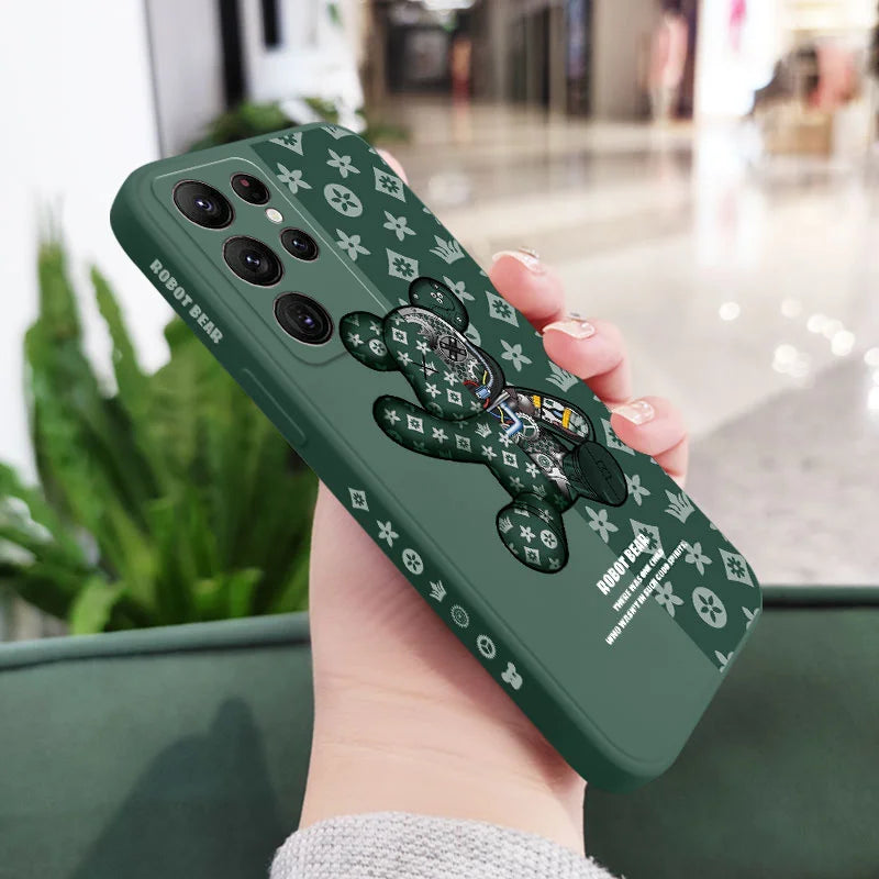 Coque de téléphone Ours mécanique pour Samsung