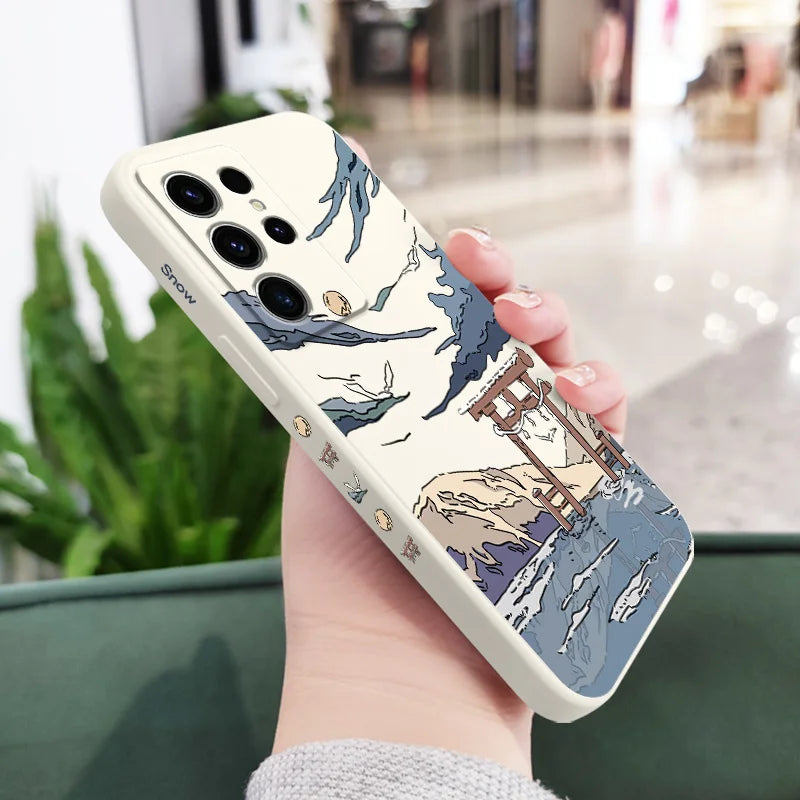 Étui de téléphone Snowy Gate pour Samsung