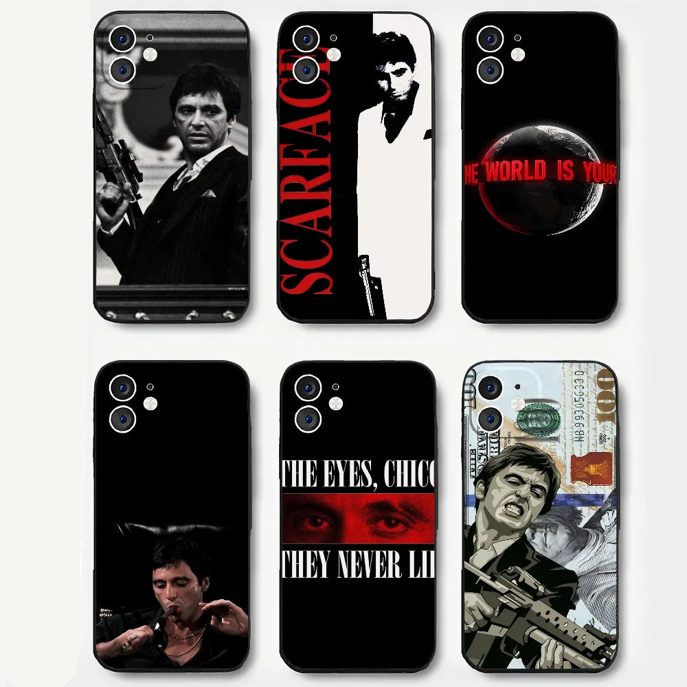 Coque de téléphone T-Tony M-Montana S-Scarface pour iPhone