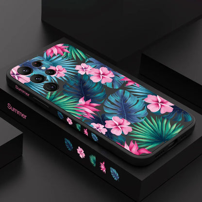 Coque de téléphone à fleurs colorées pour Samsung