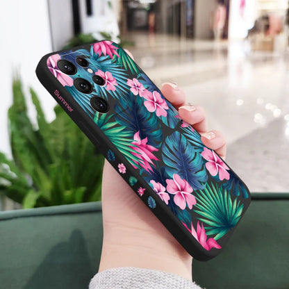 Coque de téléphone à fleurs colorées pour Samsung
