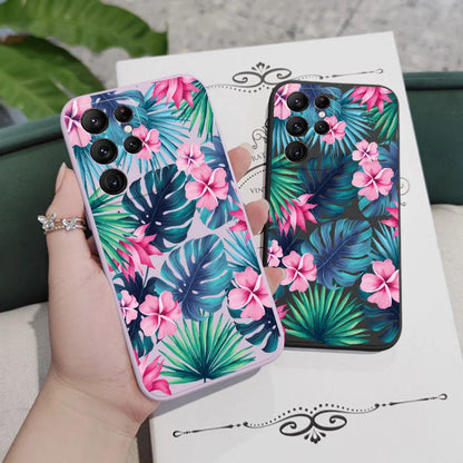 Coque de téléphone à fleurs colorées pour Samsung
