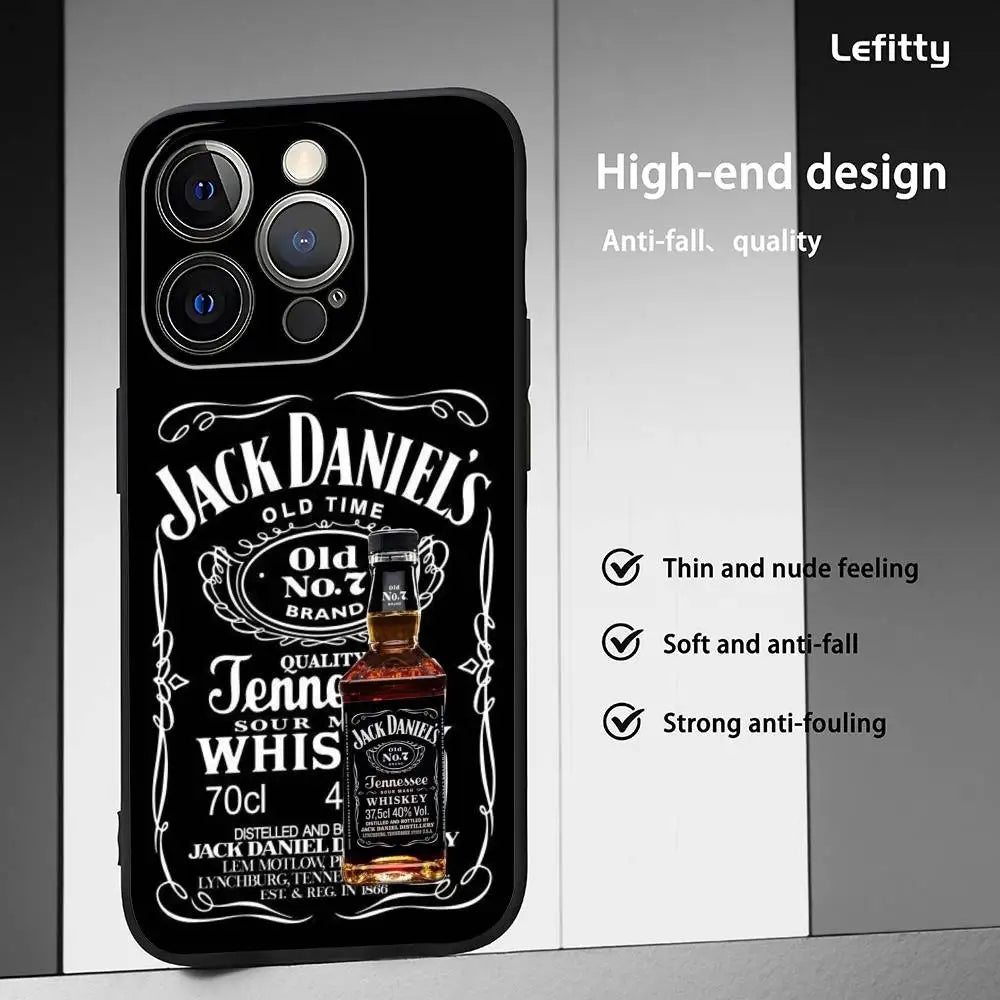 Coque de téléphone rétro classique J-Jack Daniels pour iPhone