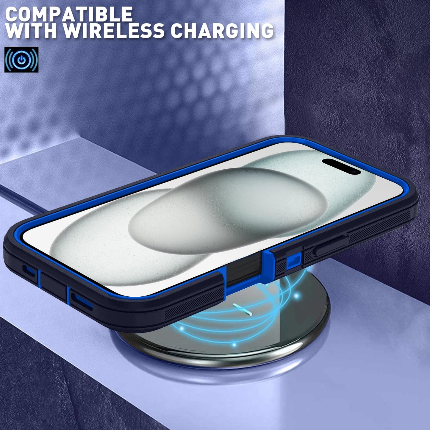 Coque de protection antichoc pour iPhone avec support
