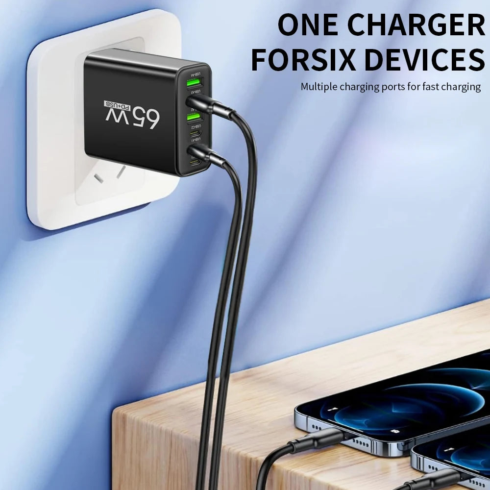 Chargeur USB multiport 65 W