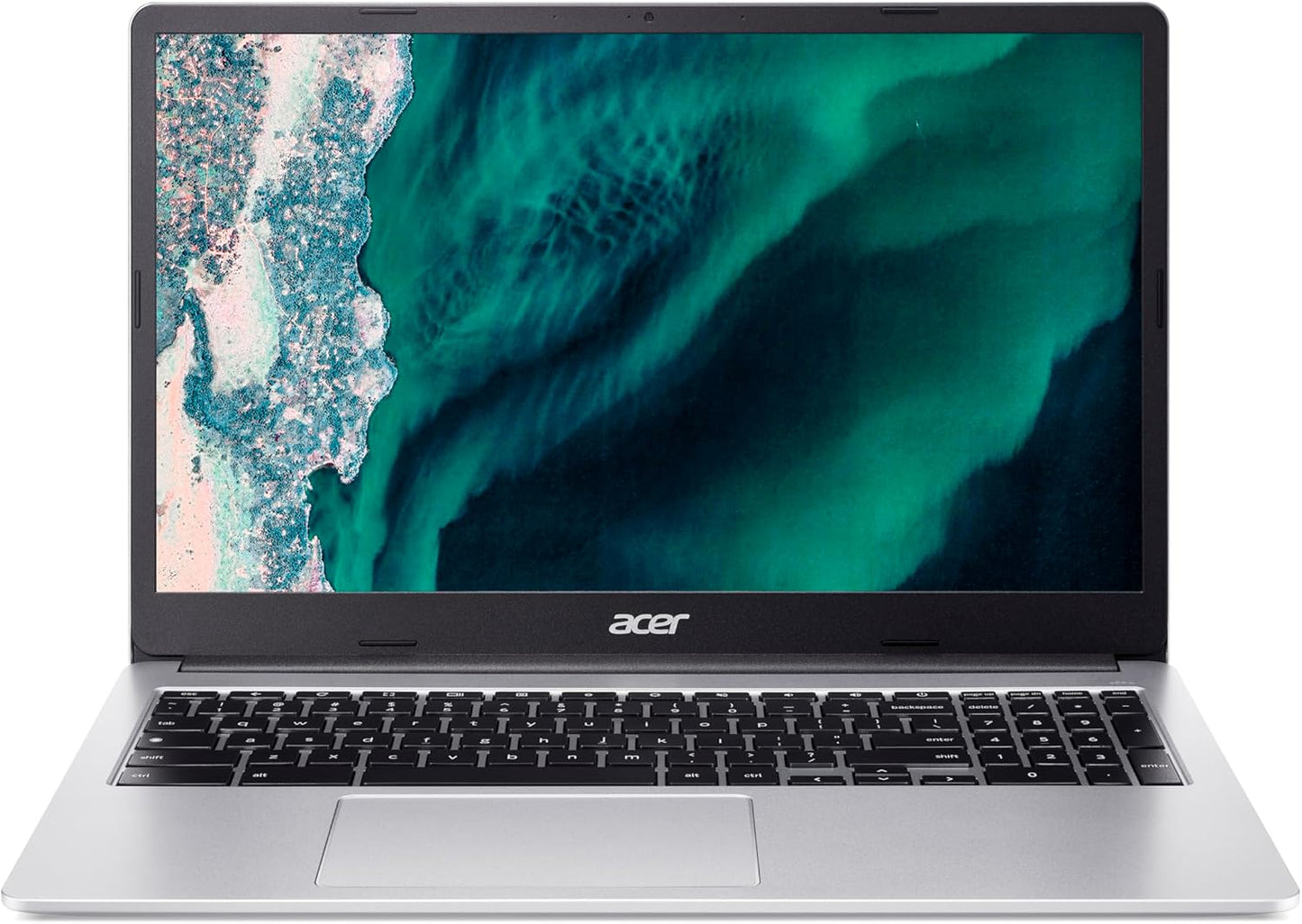 Chromebook 315 CB315-4H-C7R0, Ordinateur Portable 15,6'' Full HD, PC Portable (Intel Celeron N4500, RAM 4Go, 128Go Emmc, Intel UHD Graphics, Chromeos), Laptop Gris, Clavier AZERTY (Français)