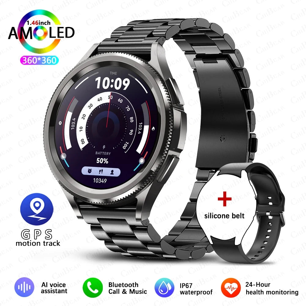 Montre connectée 2025 compatible Android et iOS.