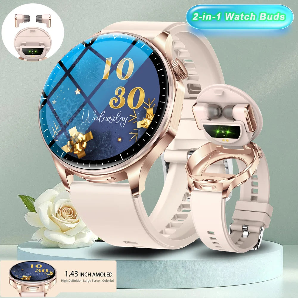 Montre connectée 2-en-1 avec écouteurs TWS intégrés (2026)
