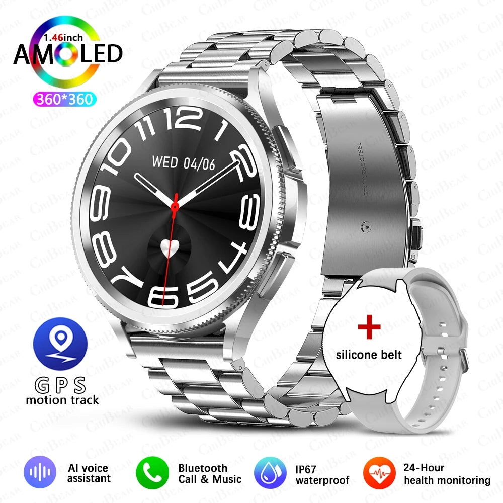 Montre connectée 2025 compatible Android et iOS.