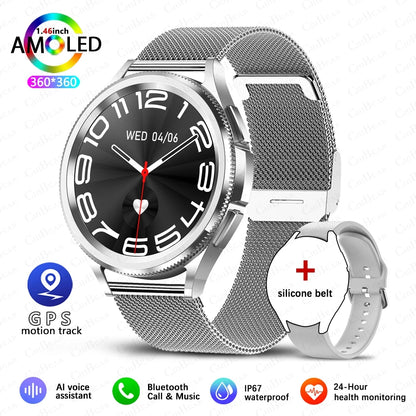 Montre connectée 2025 compatible Android et iOS.
