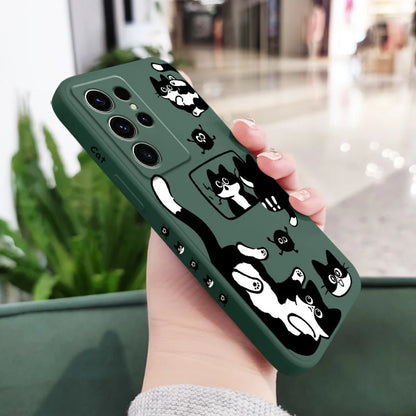 Coque de téléphone Fluffy Cat pour Samsung