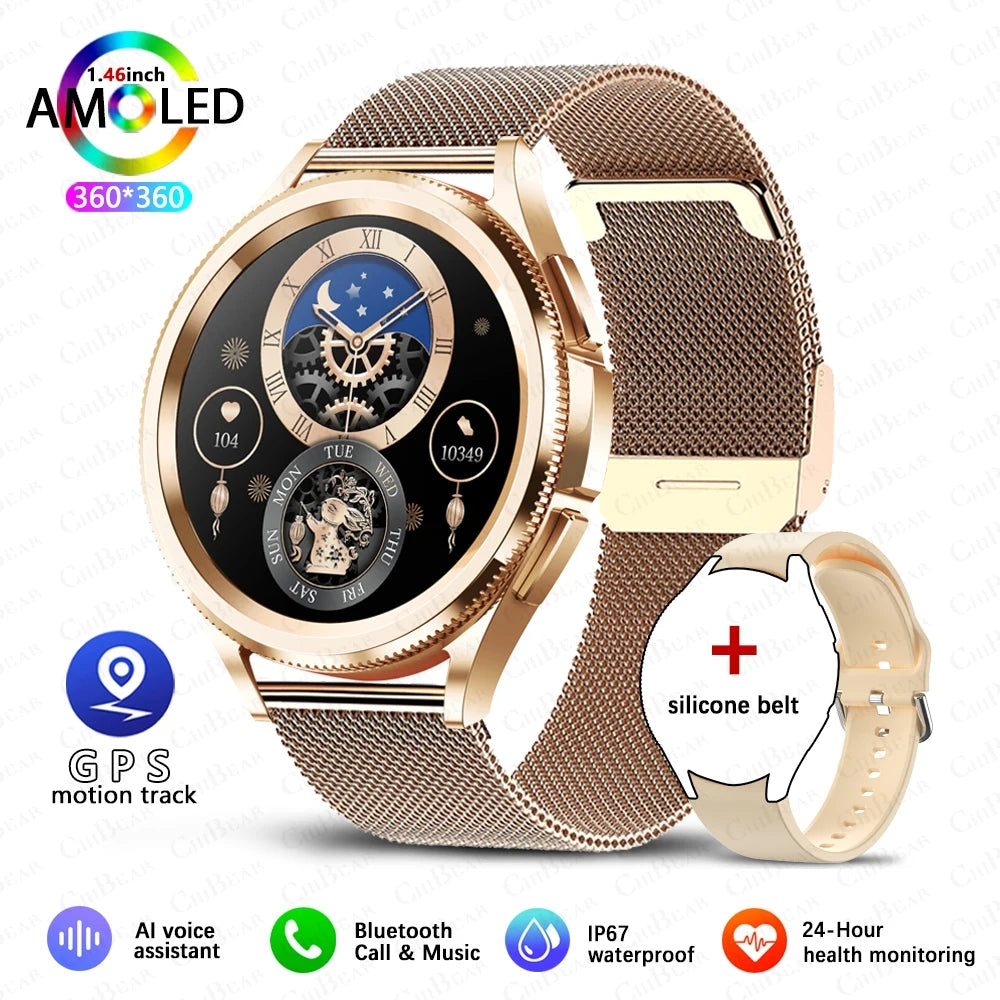 Montre connectée 2025 compatible Android et iOS.
