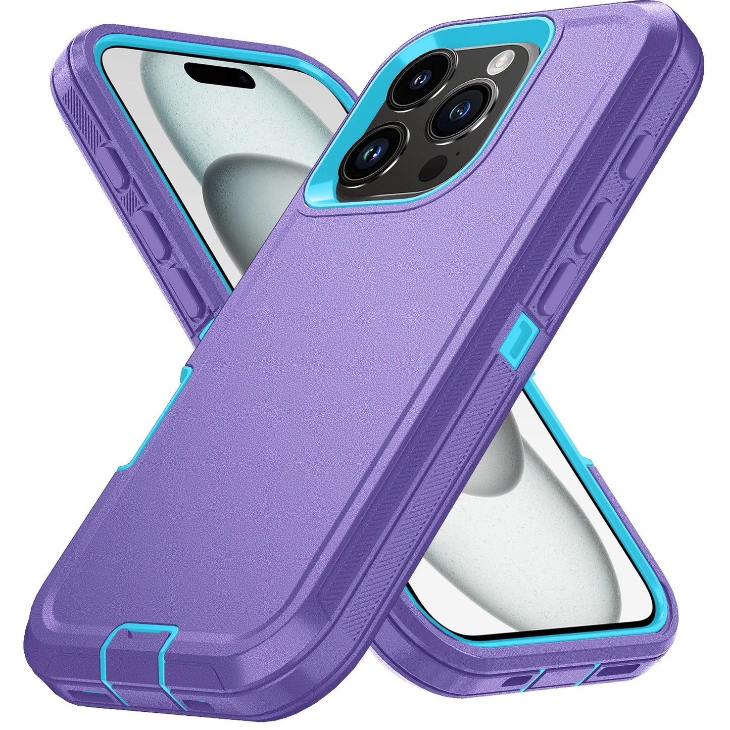 Coque de protection antichoc pour iPhone avec support