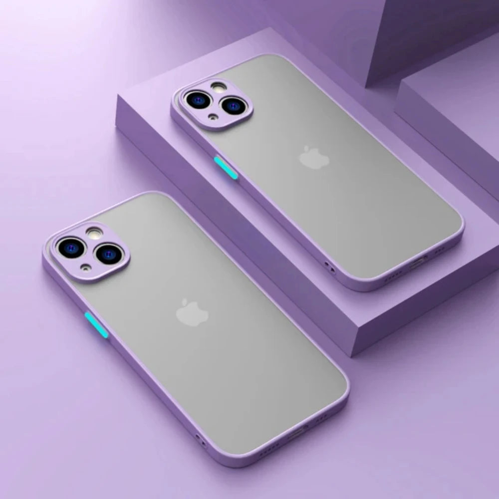 Coque mate antichoc pour iPhone
