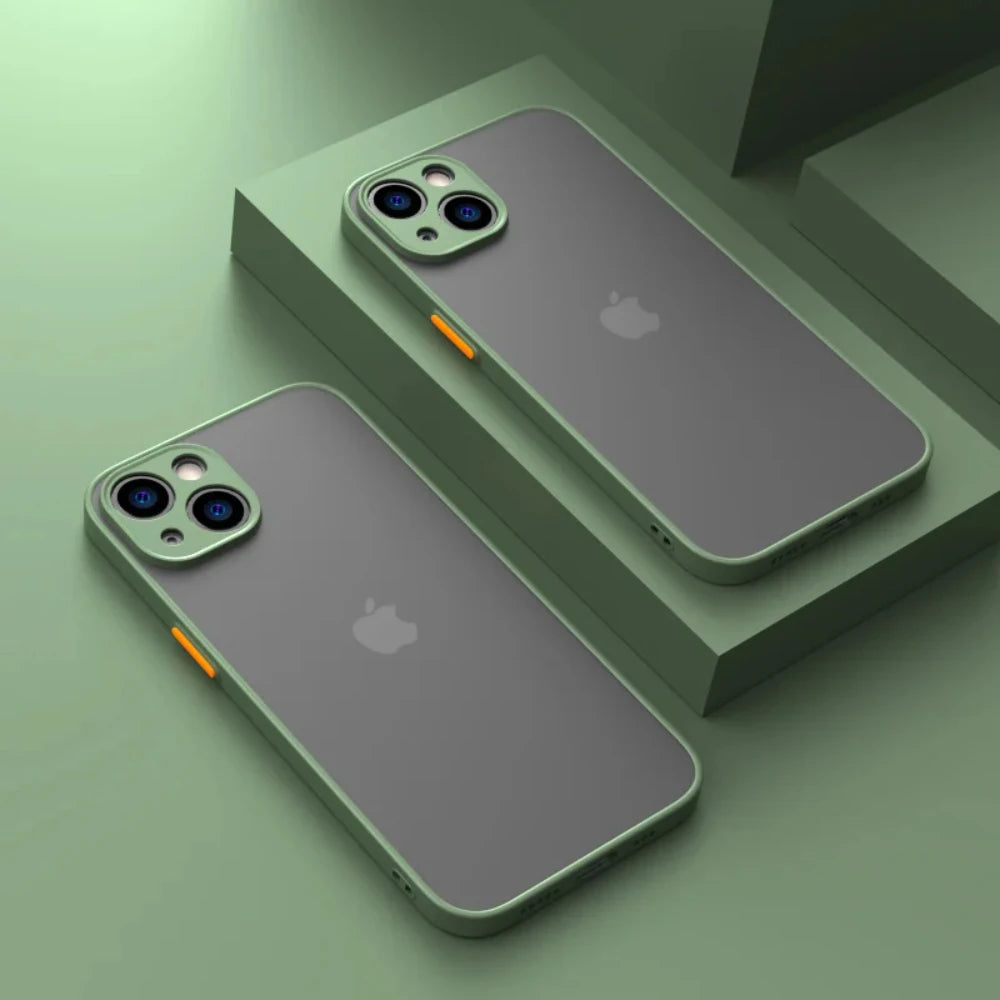 Coque mate antichoc pour iPhone