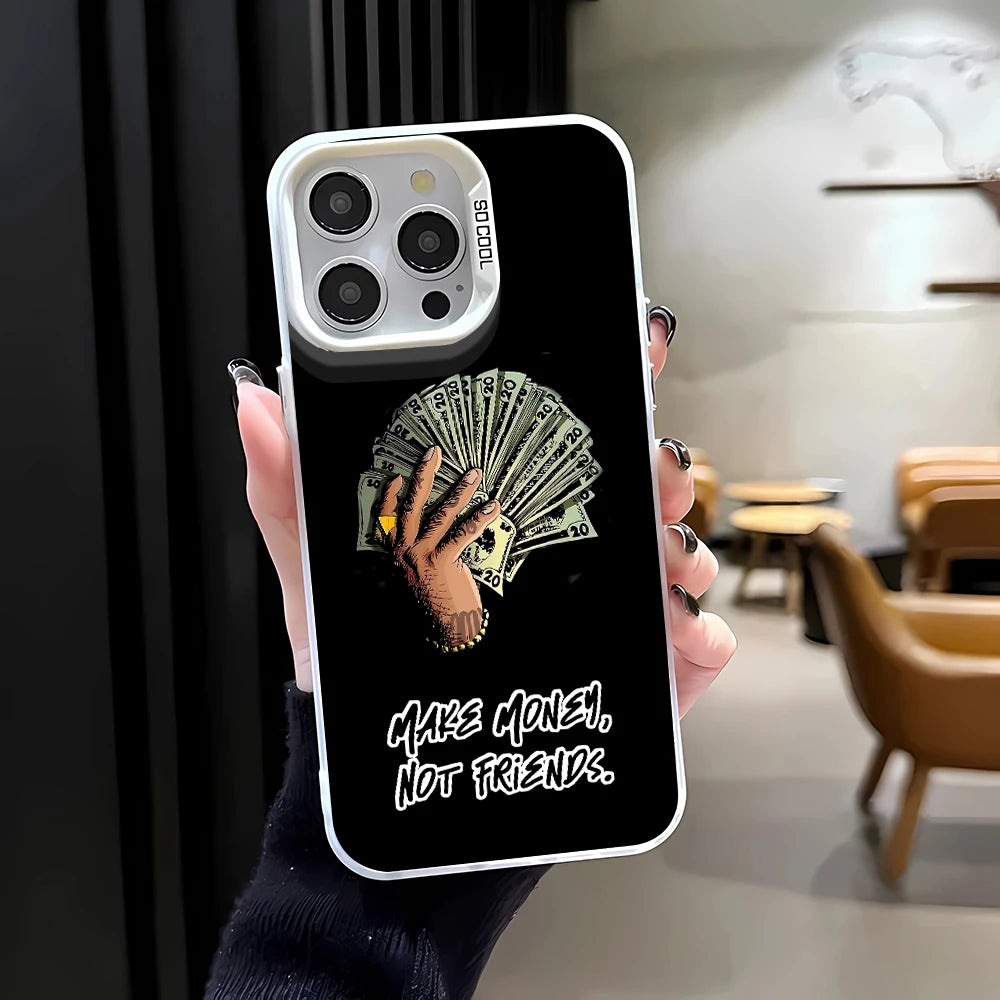 Coque de téléphone « Le temps c'est de l'argent » pour iPhone