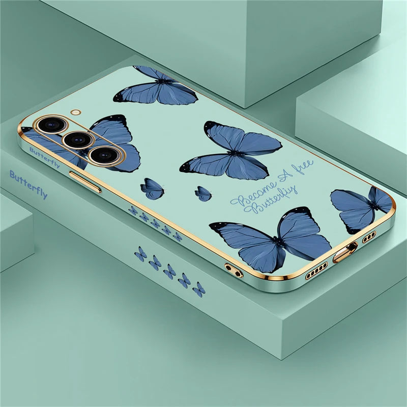 Étui de téléphone papillon pour Samsung Galaxy