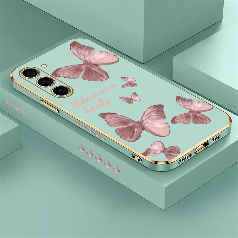 Étui de téléphone papillon pour Samsung Galaxy