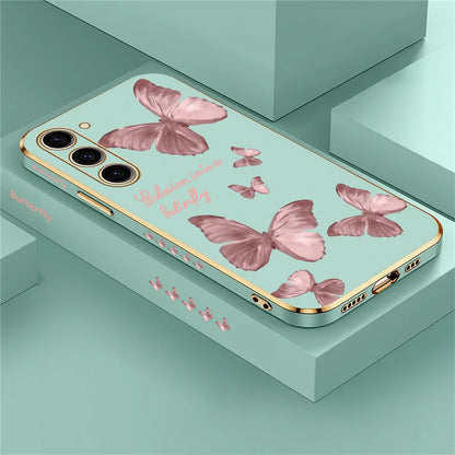 Étui de téléphone papillon pour Samsung Galaxy