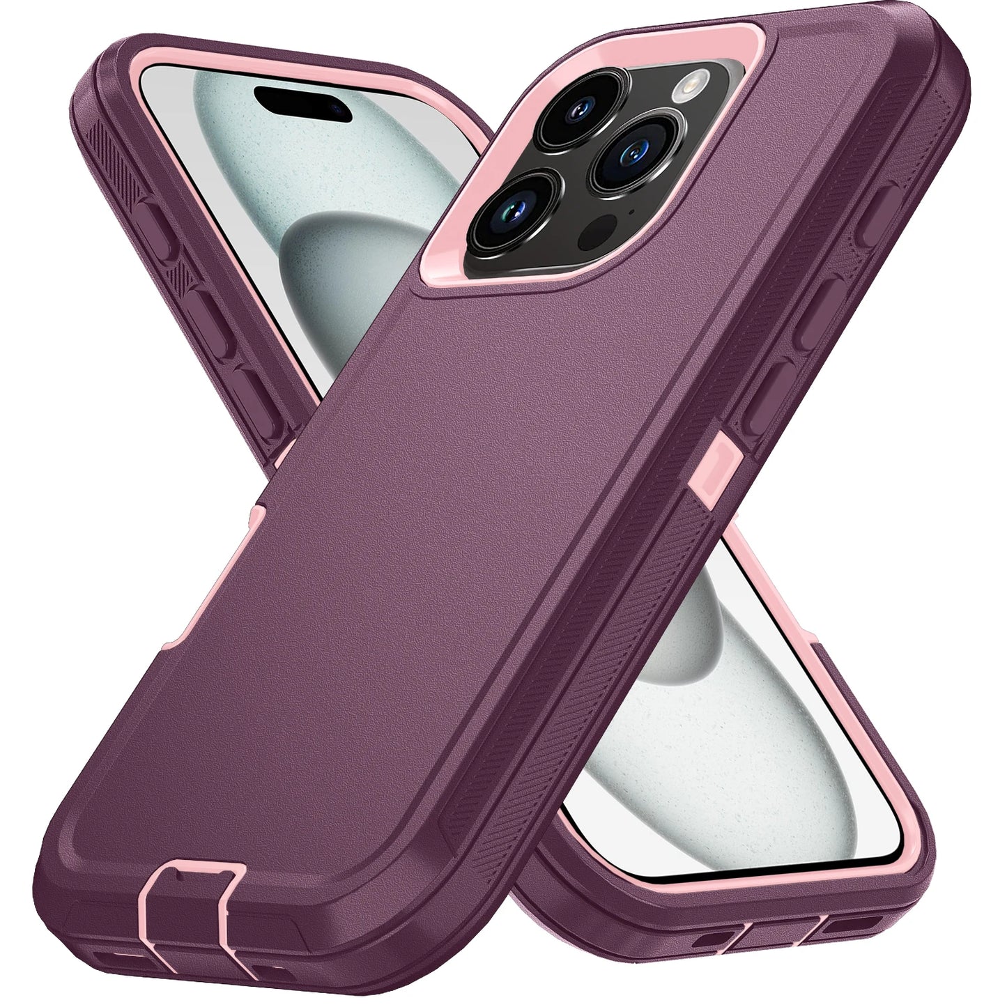 Coque de protection antichoc pour iPhone avec support