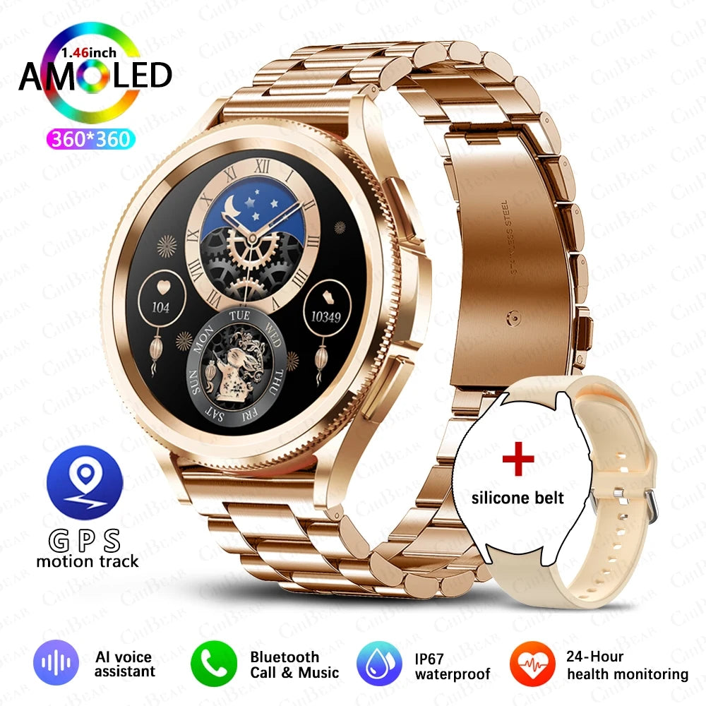 Montre connectée 2025 compatible Android et iOS.