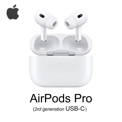 Apple AirPods Pro 2e génération avec boîtier de charge USB-C blanc ouvert