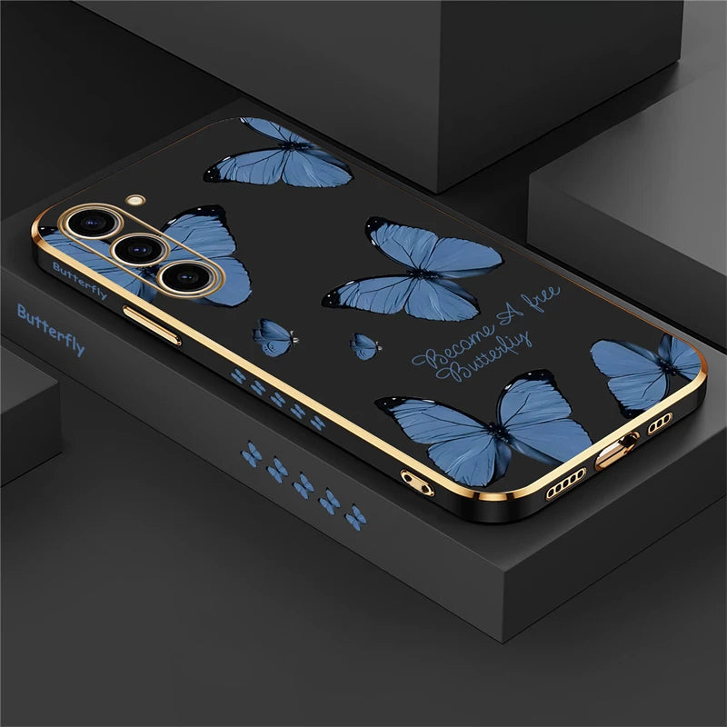 Étui de téléphone papillon pour Samsung Galaxy