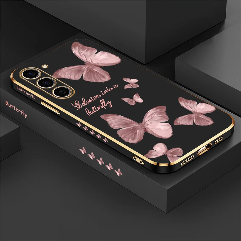Étui de téléphone papillon pour Samsung Galaxy