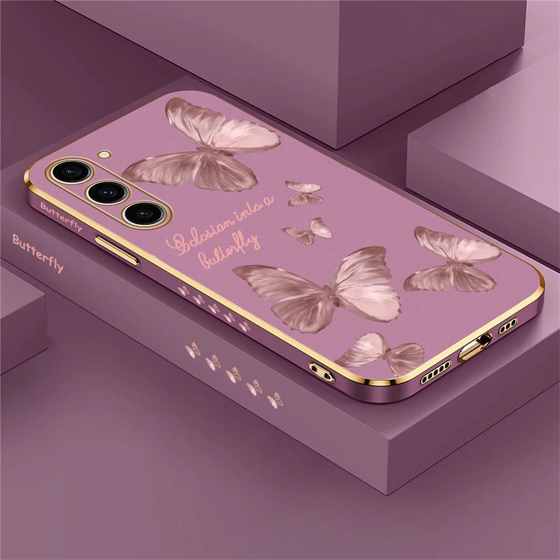 Étui de téléphone papillon pour Samsung Galaxy