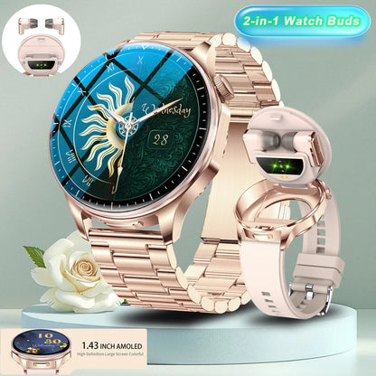 Montre connectée 2-en-1 avec écouteurs TWS intégrés (2026)