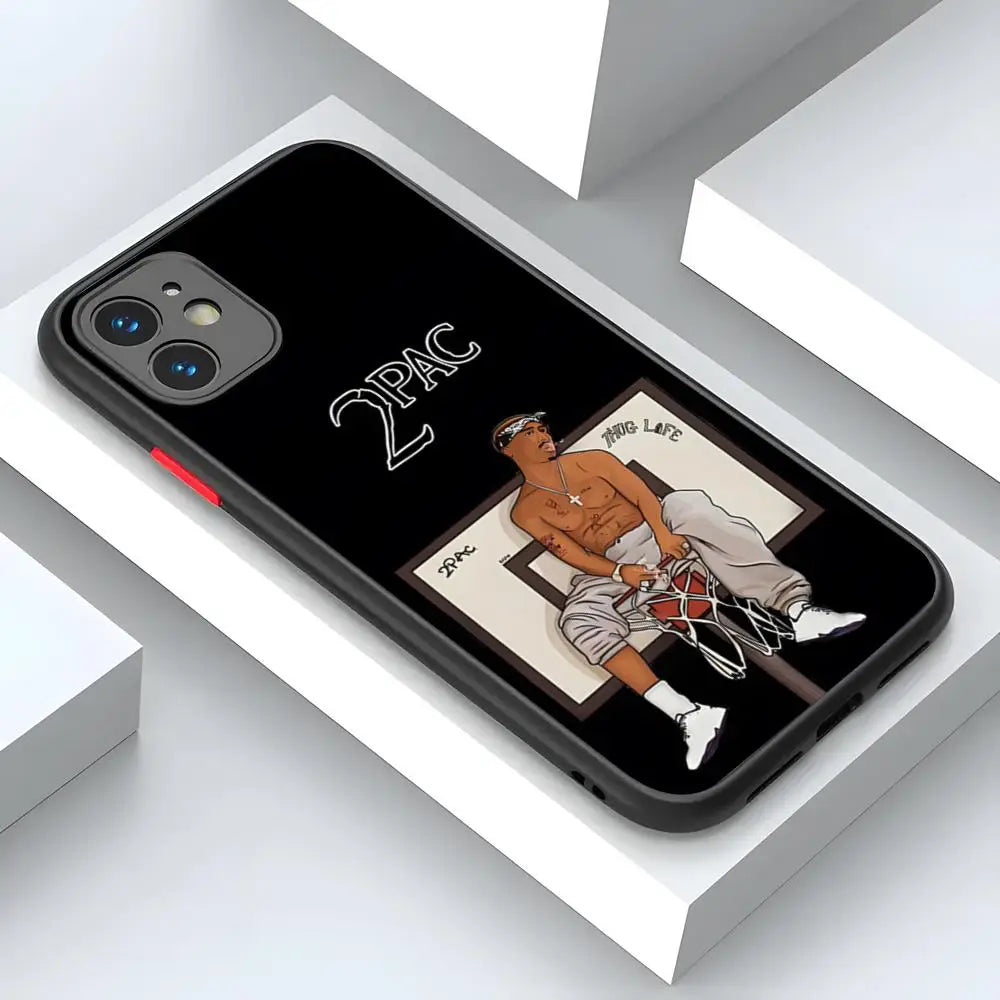 Coque de téléphone à l'effigie du rappeur 2Pac