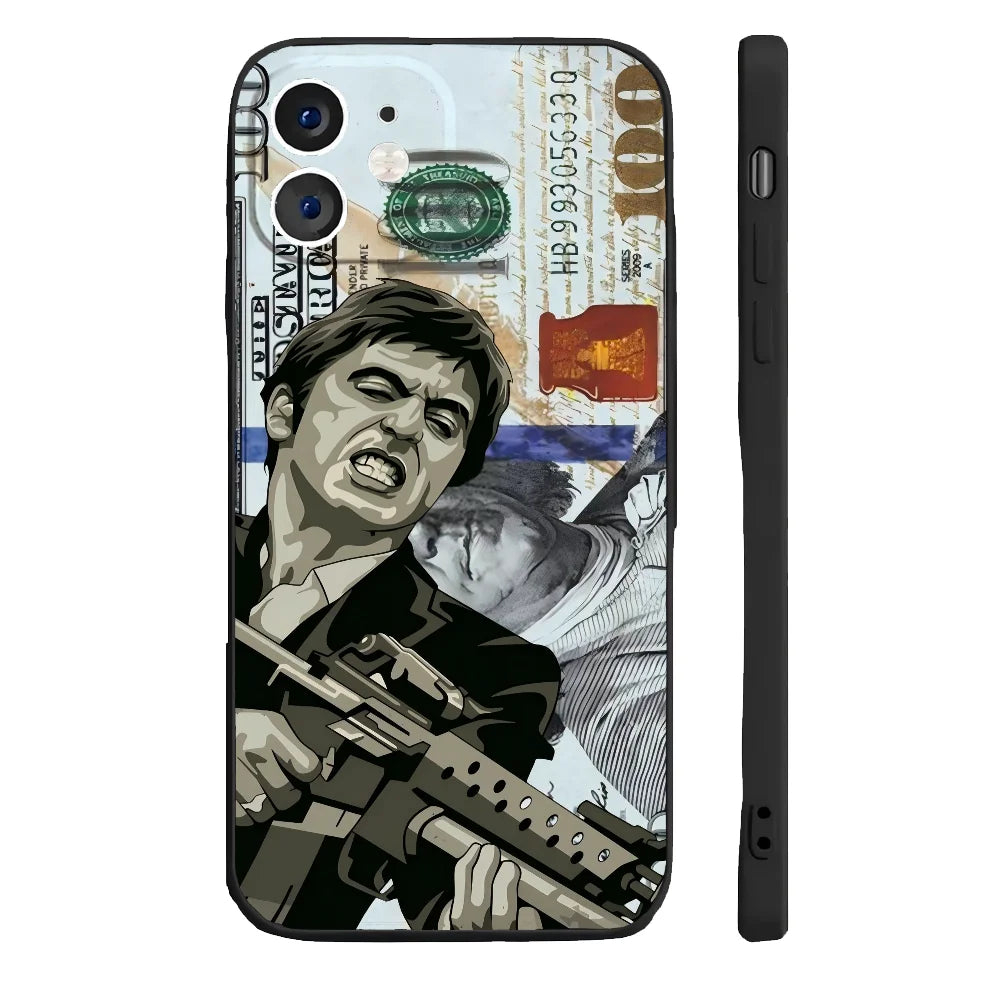 Coque de téléphone T-Tony M-Montana S-Scarface pour iPhone