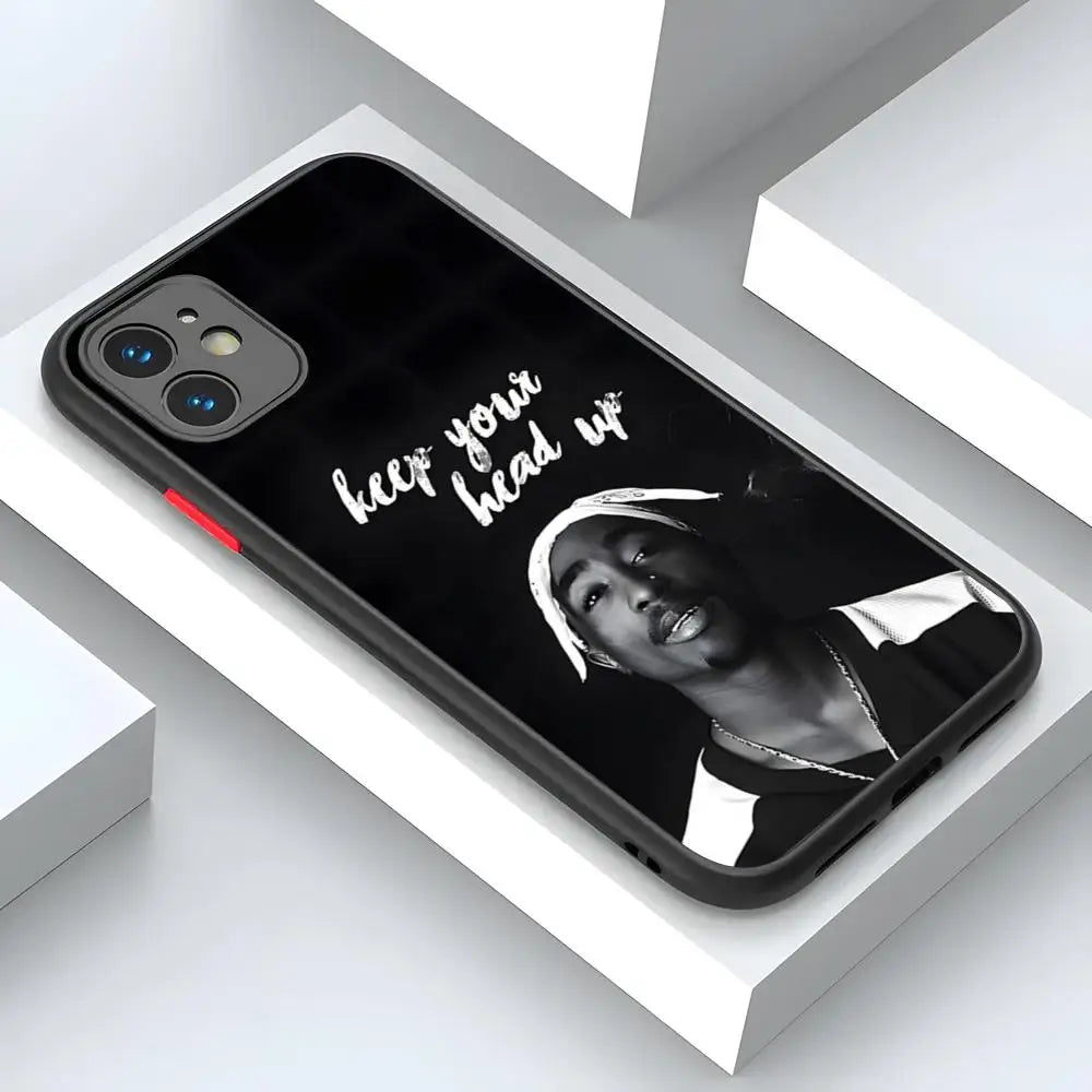 Coque de téléphone à l'effigie du rappeur 2Pac