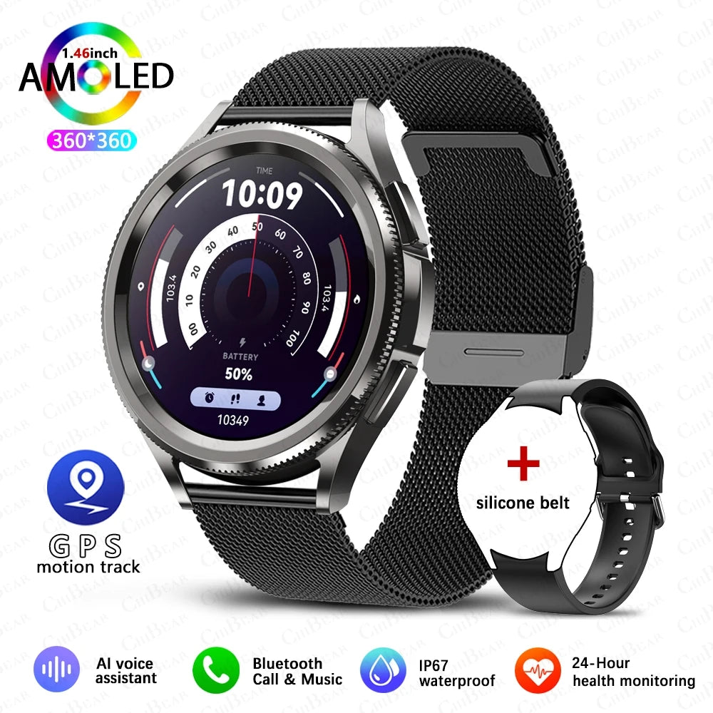 Montre connectée 2025 compatible Android et iOS.