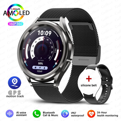 Montre connectée 2025 compatible Android et iOS.