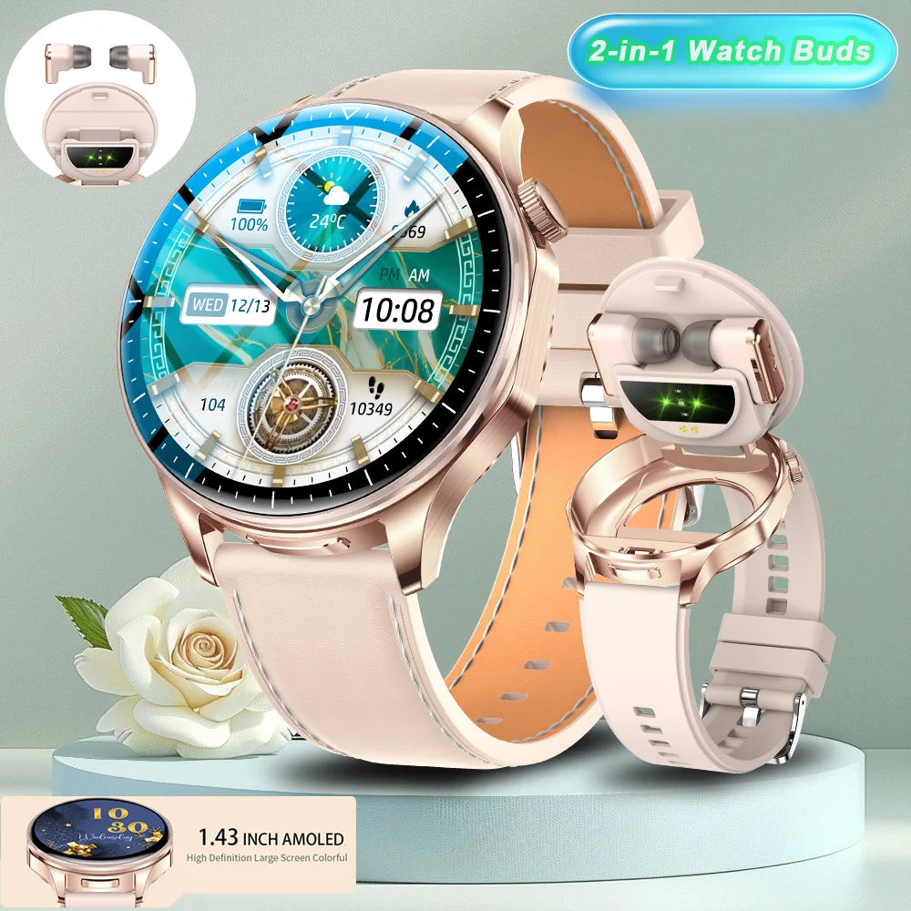 Montre connectée 2-en-1 avec écouteurs TWS intégrés (2026)