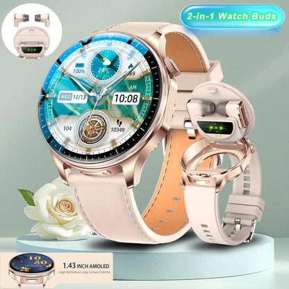 Montre connectée 2-en-1 avec écouteurs TWS intégrés (2026)