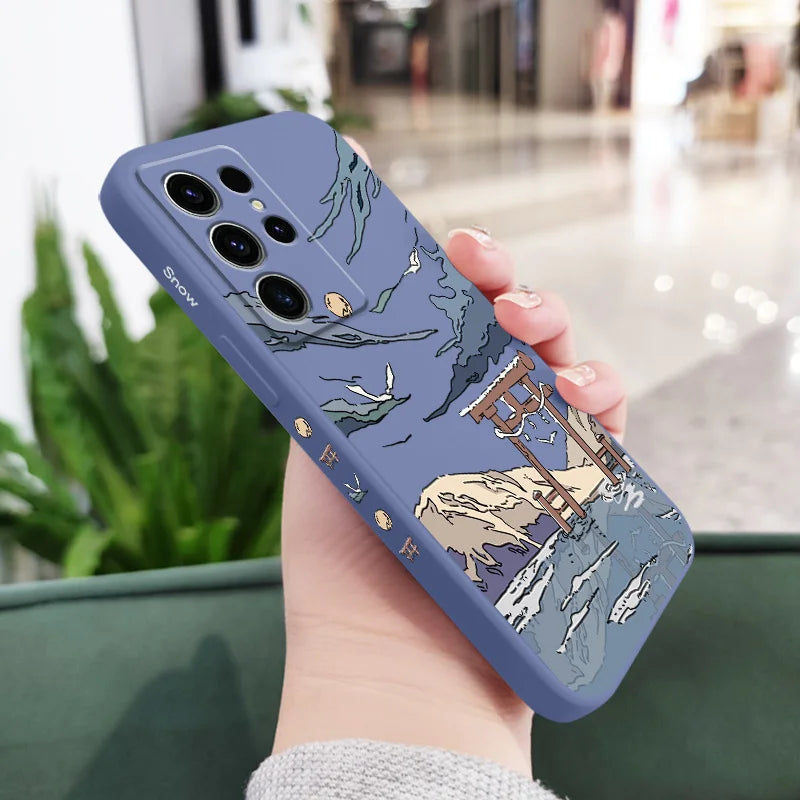 Étui de téléphone Snowy Gate pour Samsung