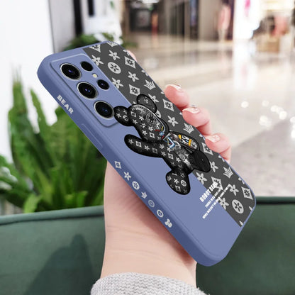 Coque de téléphone imprimée ours mignon pour Samsung Galaxy