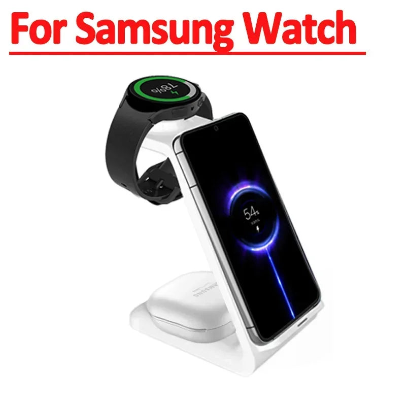 Wireless charging stand for iPhone, Apple Watch and Samsung Galaxy
