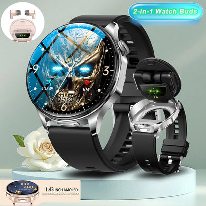 Montre connectée 2-en-1 avec écouteurs TWS intégrés (2026)
