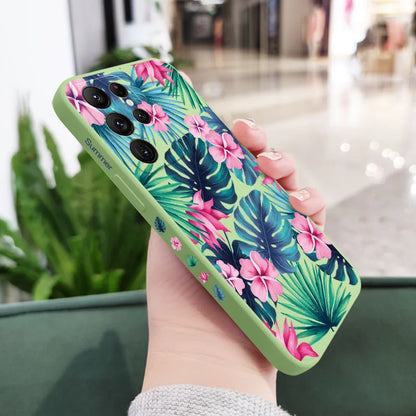 Coque de téléphone à fleurs colorées pour Samsung