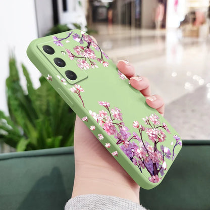 Coque de téléphone à motif fleurs tombantes pour Samsung