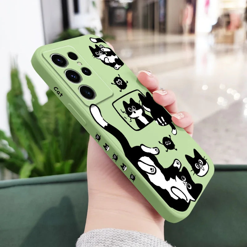 Coque de téléphone Fluffy Cat pour Samsung