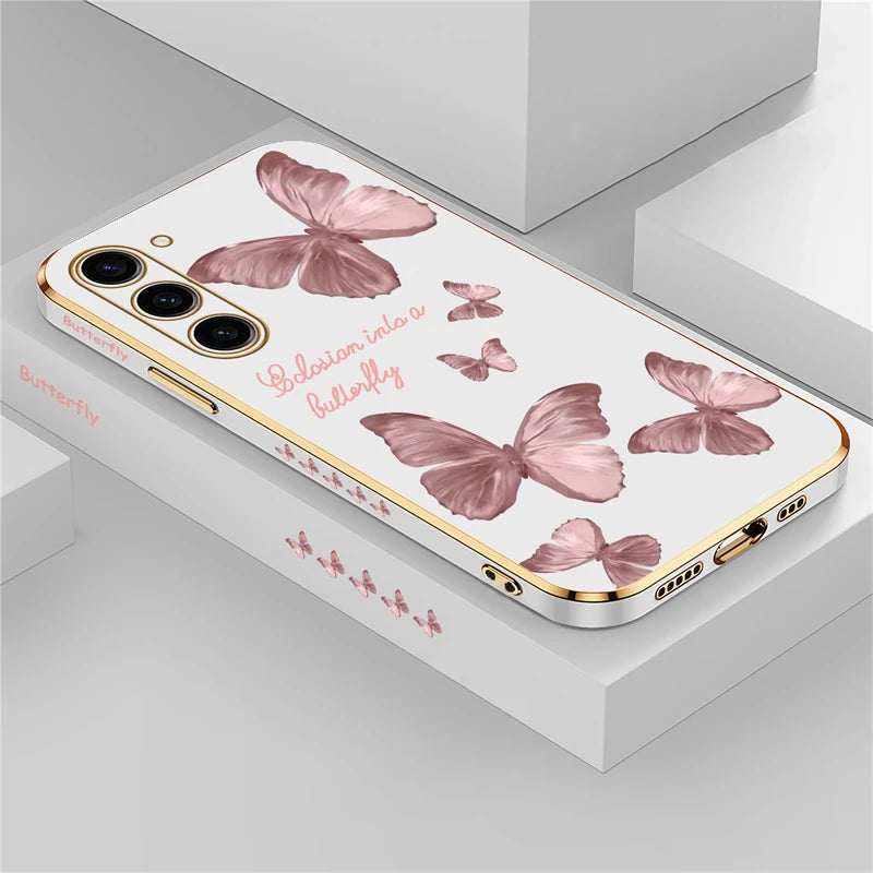 Étui de téléphone papillon pour Samsung Galaxy